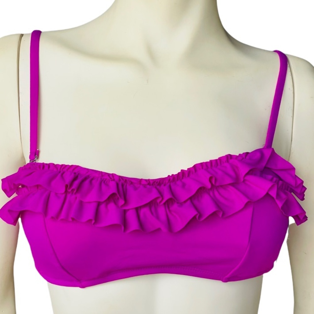APT.9 Magenta Bandeau Swimsuit Bikini Top